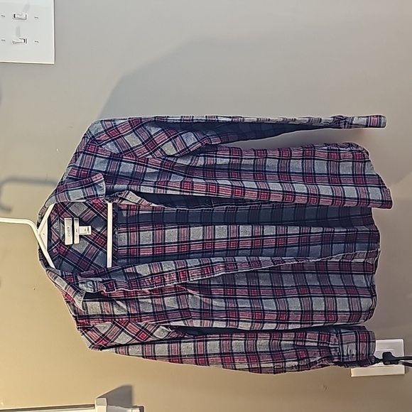 J Crew Boy Fit Flannel Button Up - Picture 1 of 4